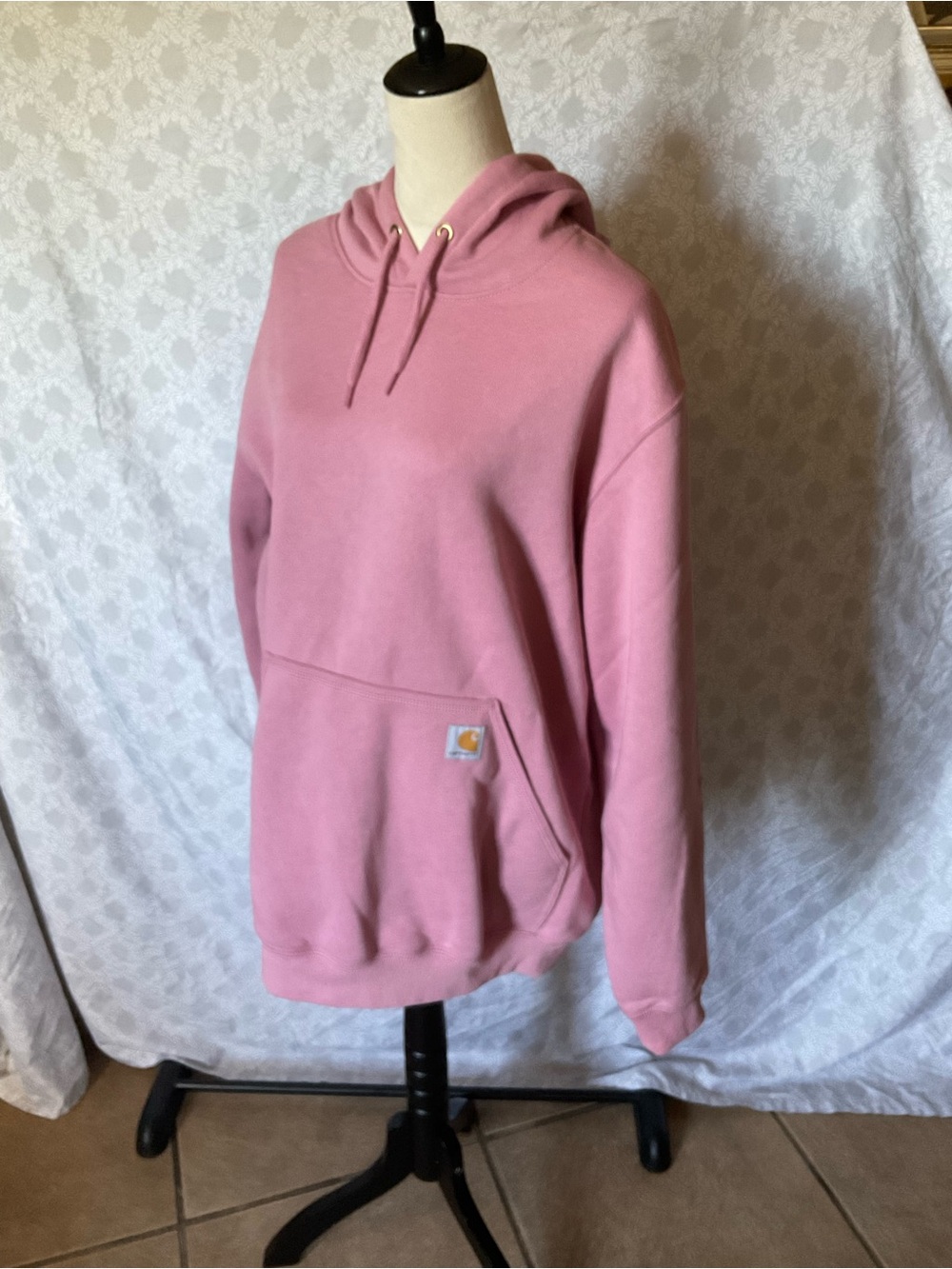 Carhartt Women's Pink Hooded Pullover Sweatshirt - Picture 2 of 7